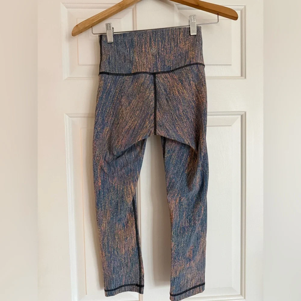 NWOT Lululemon Wunder Under High-Rise 21” Spectral Fusion Luxtreme Jacquard - Picture 4 of 5